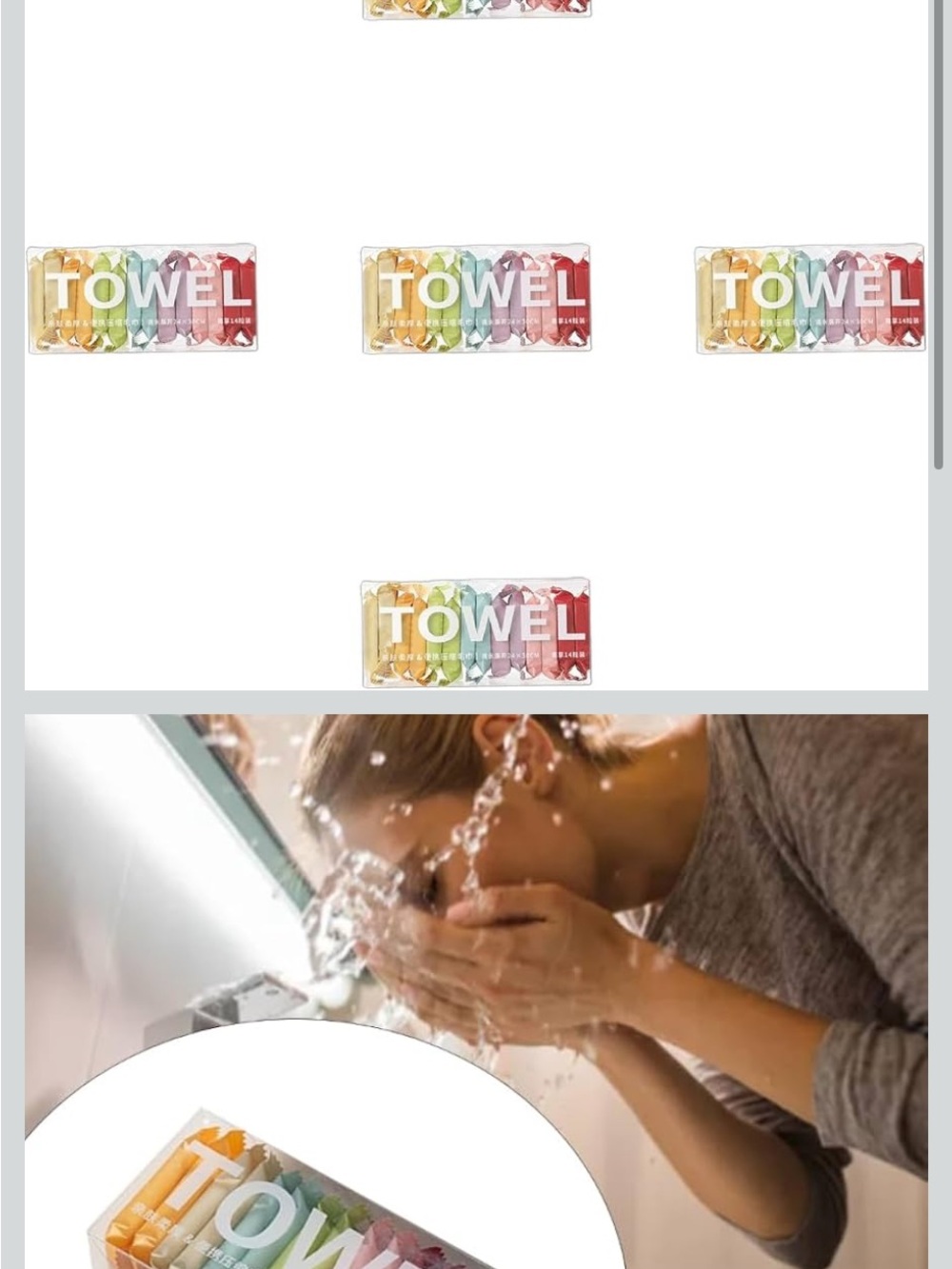 Assorted Color Disposable Towel Pack - Picture 2 of 4